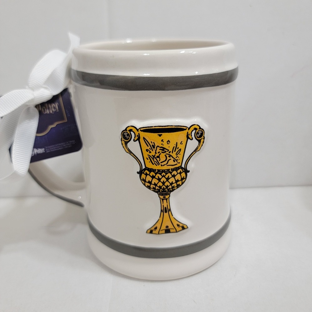NEW Rae Dunn Harry Potter Hogwarts School‎ Hufflepuff Coffee Mug Double Sided - Picture 2 of 6